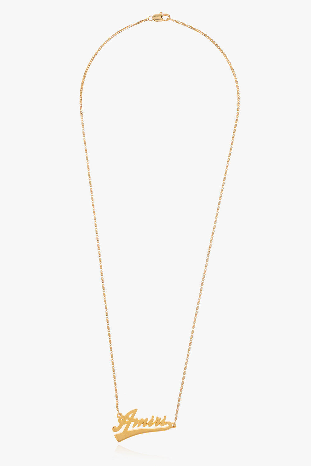 Gold Necklace with logo Amiri - SchaferandweinerShops CV